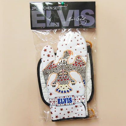 ELVIS PRESLEY エルヴィスプレスリー (EPiC 映画 公開 記念 ) - White Jumpsuit / Pot Holder / Oven Mitt / セット / キッチン用品