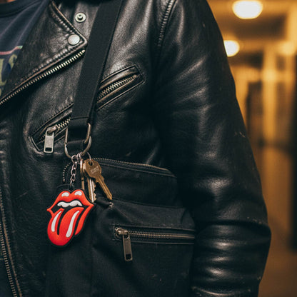 ROLLING STONES ローリングストーンズ (7月 新譜 記念 ) - Tongue Logo / ラバー・キーリング / キーホルダー