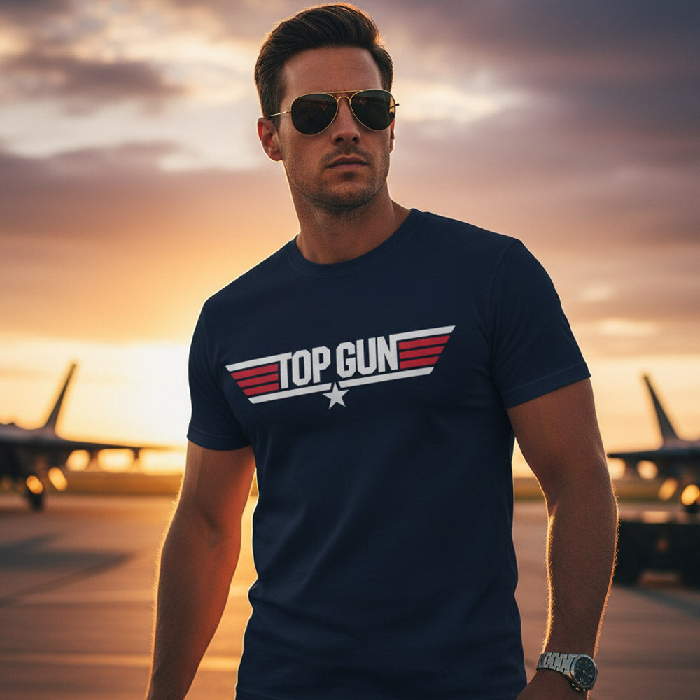 予約商品】 TOP GUN トップガン (公開 40周年 ) - LOGO / Tシャツ