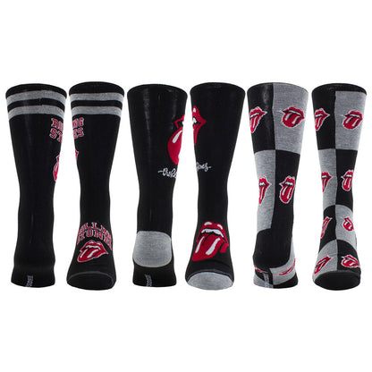 ROLLING STONES ローリングストーンズ (7月 新譜 記念 ) - Logos / GUITAR TIN SOCK BOX / 3足セット / ソックス / メンズ