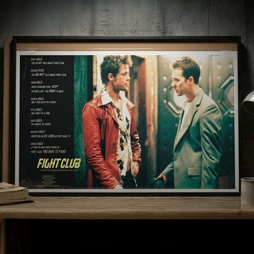 FIGHT CLUB ファイトクラブ - Rules Of Fight Club / バックボード入り / コレクターズ仕様ミニ / ポスター