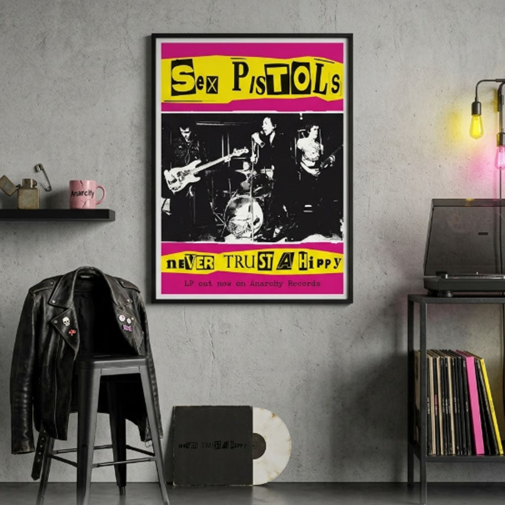 SEX PISTOLS セックスピストルズ (デビュー 50周年 ) - Never Trust A Hippy / ポスター