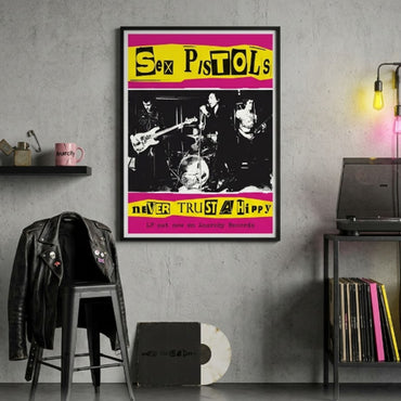 SEX PISTOLS セックスピストルズ (デビュー 50周年 ) - Never Trust A Hippy / ポスター