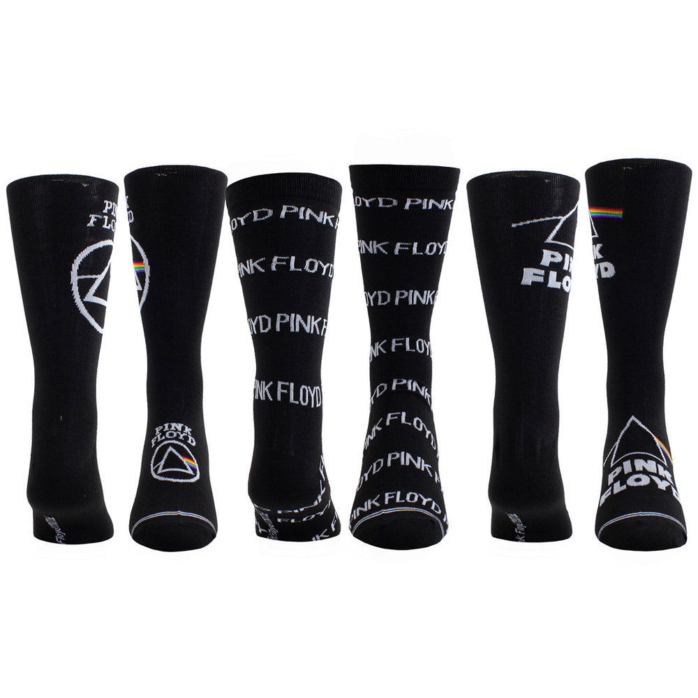 PINK FLOYD ピンクフロイド - Logos / GUITAR TIN SOCK BOX / 3足セット / ソックス / メンズ