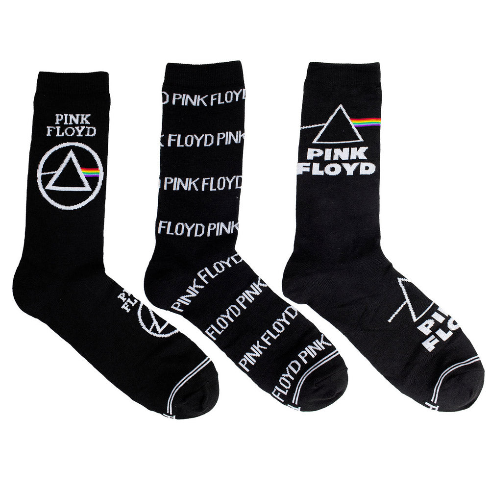 PINK FLOYD ピンクフロイド - Logos / GUITAR TIN SOCK BOX / 3足セット / ソックス / メンズ