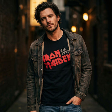 IRON MAIDEN アイアンメイデン (11月 来日 記念 ) - Est.1975 Slanted Logo / Tシャツ / メンズ