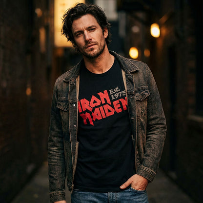 IRON MAIDEN アイアンメイデン (11月 来日 記念 ) - Est.1975 Slanted Logo / Tシャツ / メンズ