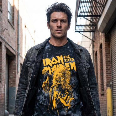 IRON MAIDEN アイアンメイデン (11月 来日 記念 ) - Est.1975 Axe Eddie / Wash Collection / Tシャツ / メンズ