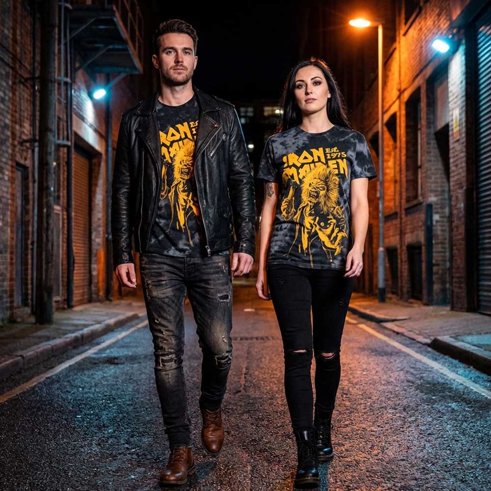 IRON MAIDEN アイアンメイデン (11月 来日 記念 ) - Est.1975 Axe Eddie / Wash Collection / Tシャツ / メンズ