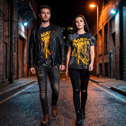 IRON MAIDEN アイアンメイデン (11月 来日 記念 ) - Est.1975 Axe Eddie / Wash Collection / Tシャツ / メンズ