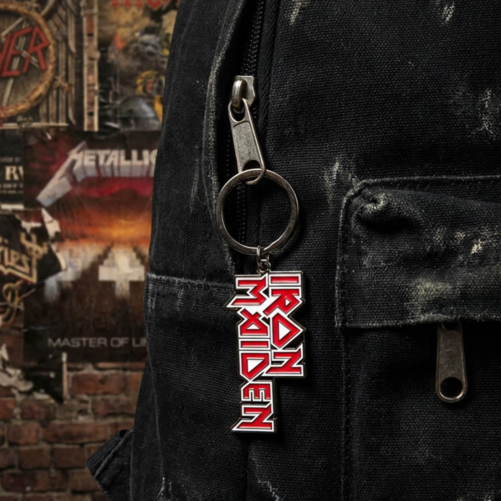 IRON MAIDEN アイアンメイデン (11月 来日 記念 ) - Stacked Logo / キーホルダー