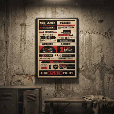 FIGHT CLUB ファイトクラブ - RULES / ポスター