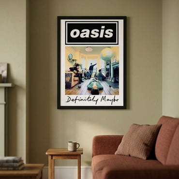 OASIS オアシス (映画「オアシス：ドント・ルック・バック・イン・アンガー」公開 ) - DEFINITELY MAYBE / インテリア額