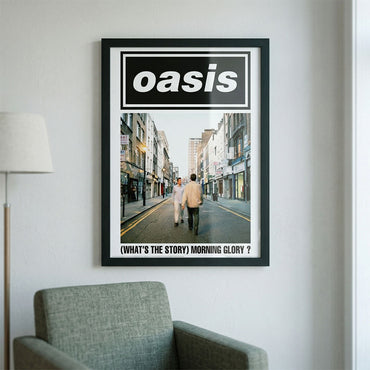 OASIS オアシス (映画「オアシス：ドント・ルック・バック・イン・アンガー」公開 ) - WHAT'S THE STORY MORNING GLORY / インテリア額