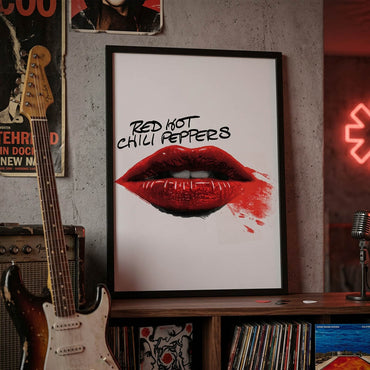 RED HOT CHILI PEPPERS レッドホットチリペッパーズ - LIPS / コレクタープリント / インテリア額
