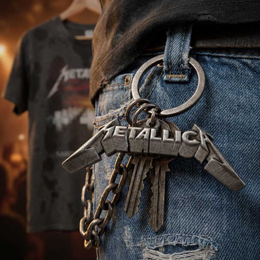 METALLICA メタリカ (結成 45周年 ) - 3D Logo / キーホルダー