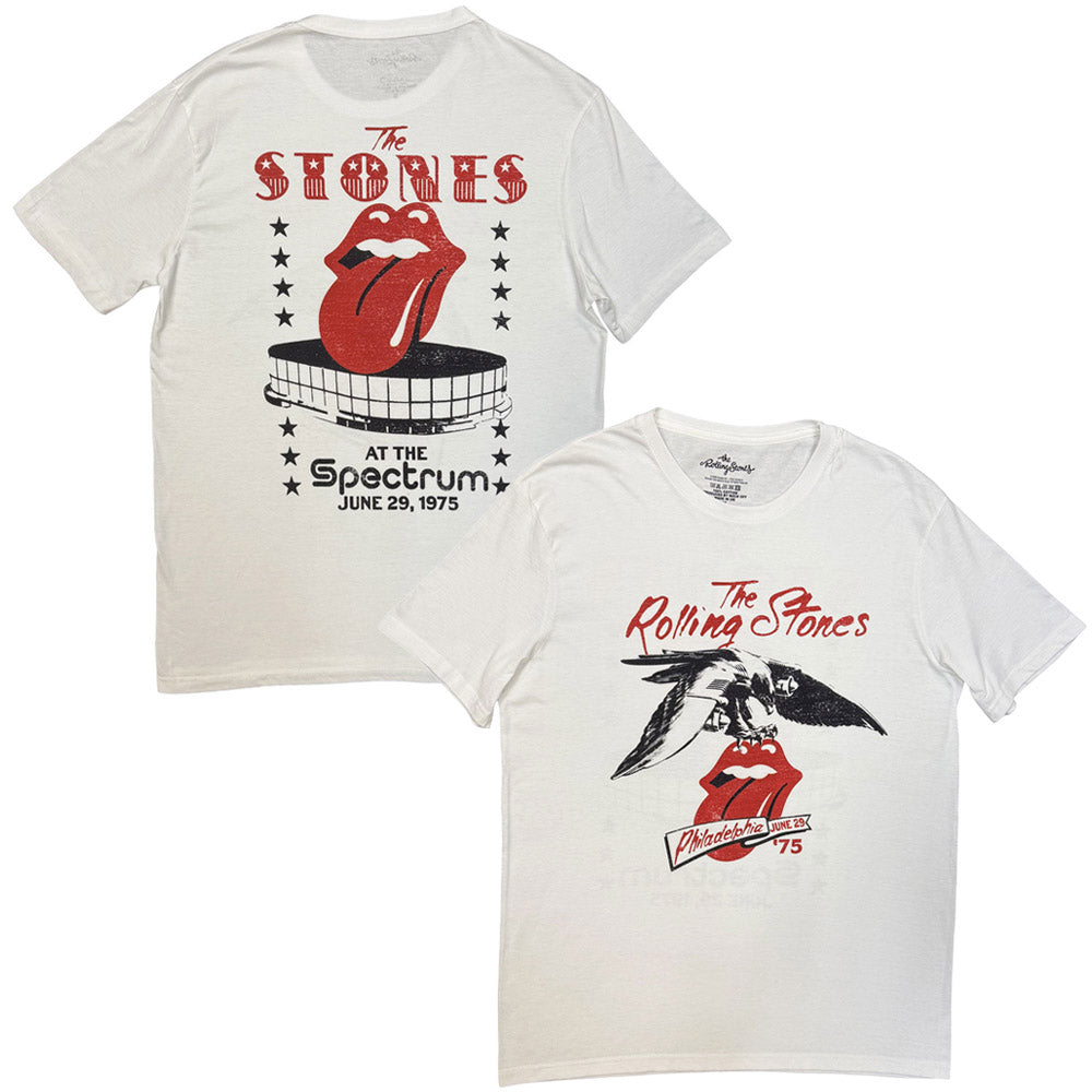 ROLLING STONES - (7月 新譜 記念 ) - Philadelphia Eagle 1975 / バックプリントあり（復刻ツアーTシリーズ）
