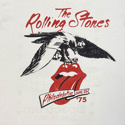 ROLLING STONES ローリングストーンズ (7月 新譜 記念 ) - Philadelphia Eagle 1975 / バックプリントあり（復刻ツアーTシリーズ） / Tシャツ / メンズ