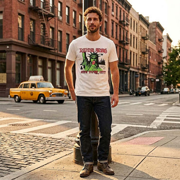 ROLLING STONES ローリングストーンズ (7月 新譜 記念 ) - New York City 1972（復刻ツアーTシリーズ） / Tシャツ / メンズ