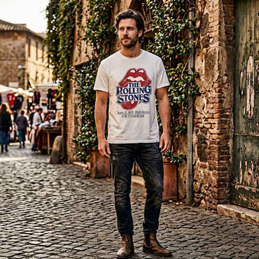 ROLLING STONES ローリングストーンズ (7月 新譜 記念 ) - High Noon JFK Stadium（復刻ツアーTシリーズ） / Tシャツ / メンズ