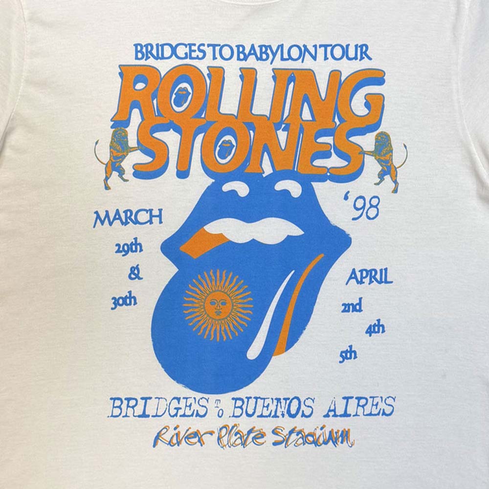 ザ・ローリング・ストーンズ　来日25周年記念 Tシャツ Mサイズ ROLLING STONES ローリングストーンズ - River Plate Stadium（復刻