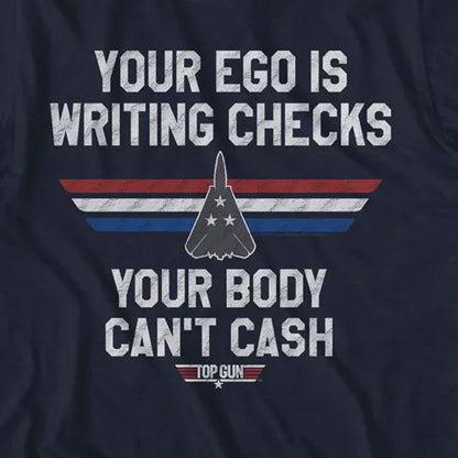 【予約商品】 TOP GUN トップガン (公開 40周年 ) - EGO CHECK / Tシャツ / メンズ