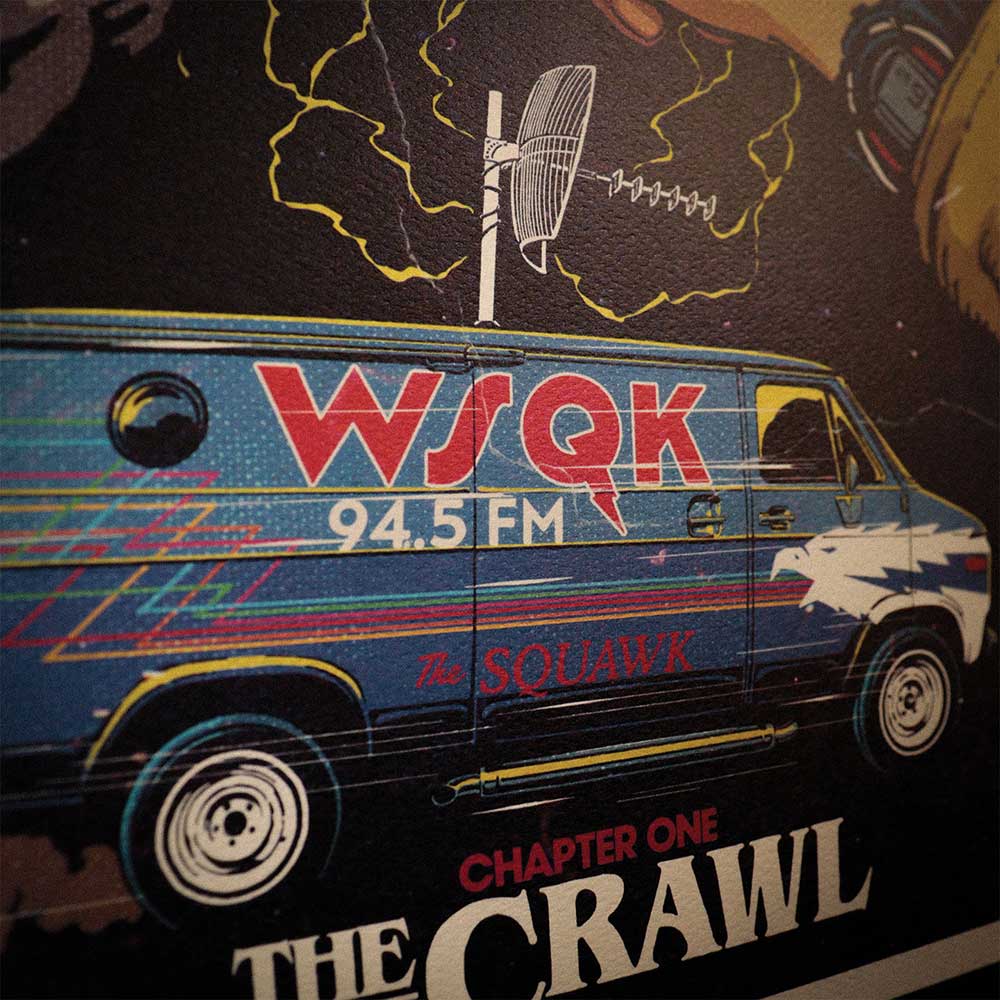 【予約商品】 STRANGER THINGS ストレンジャー・シングス (アニメシリーズ 4月23日 配信開始 ) - Season 5 Limited Edition | The Crawl | Art Print（A3） / 世界限定995枚 / ポスター