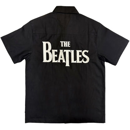 THE BEATLES ビートルズ (来日 60周年 ) - Apple Logo / Walking / アームプリント&バックプリントあり / 襟付きシャツ / メンズ