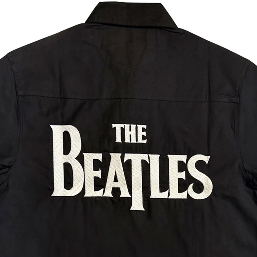 THE BEATLES ビートルズ (来日 60周年 ) - Apple Logo / Walking / アームプリント&バックプリントあり / 襟付きシャツ / メンズ