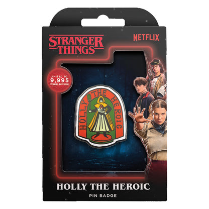 【予約商品】 STRANGER THINGS ストレンジャー・シングス (アニメシリーズ 4月23日 配信開始 ) - Limited Edition Holly The Heroic Pin Badge / 世界限定9,995個 / バッジ