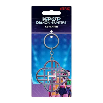 K-POP DEMON HUNTERS - HUNTRIX LOGO  / METAL KEYCHAIN