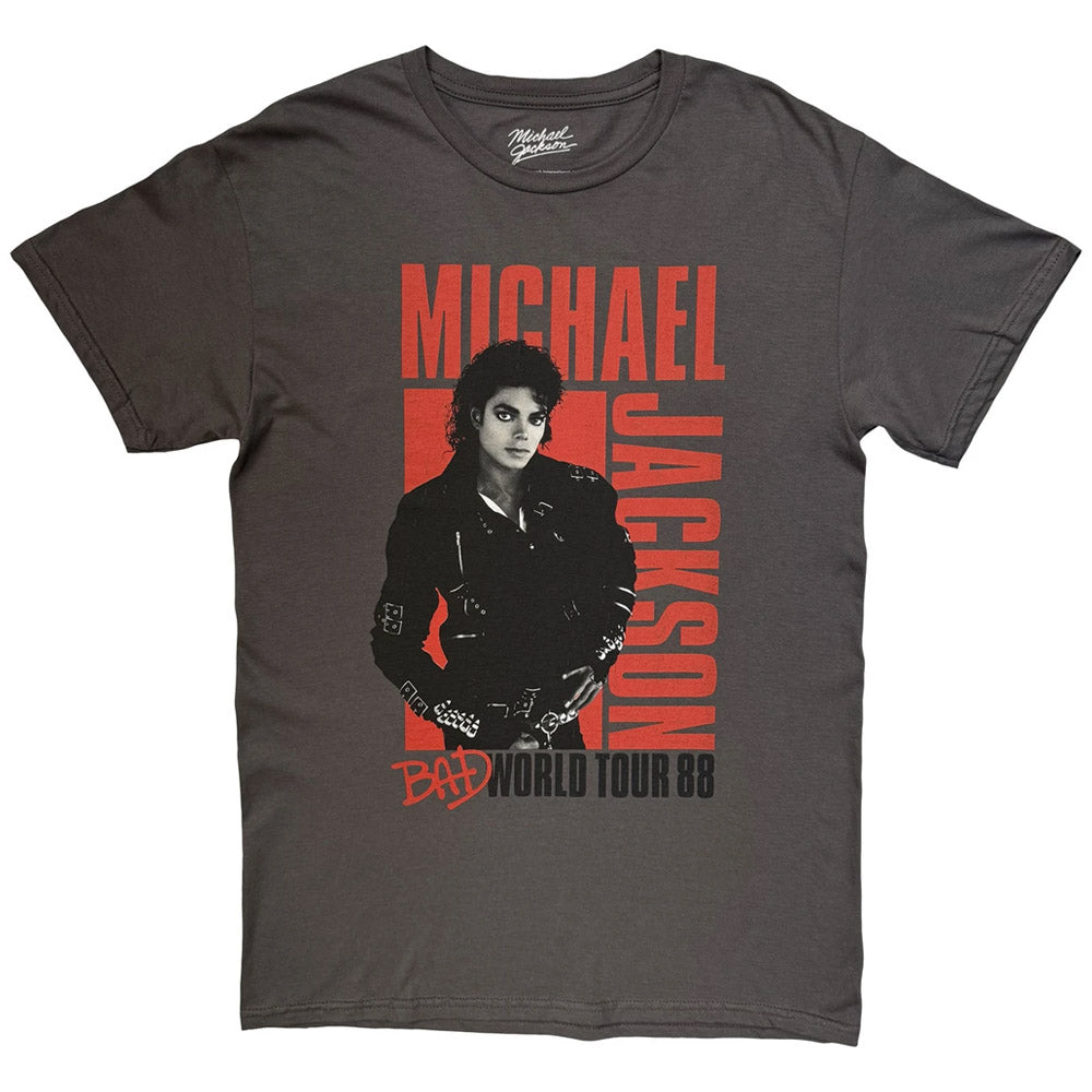 MICHAEL JACKSON マイケルジャクソン - Bad World Tour '88 / バックプリントあり / Tシャツ / メンズ