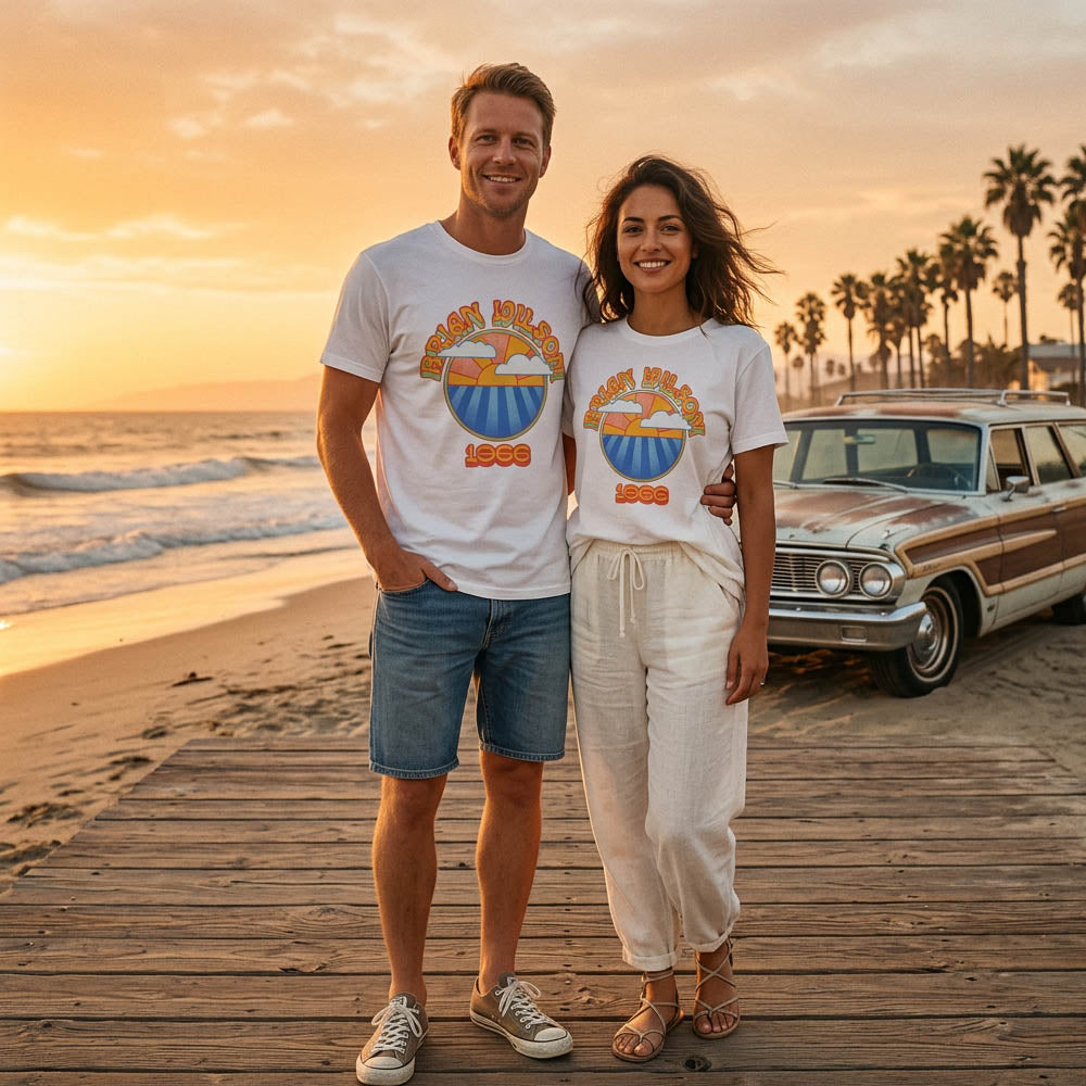 THE BEACH BOYS ビーチボーイズ (結成 65周年 ) - Brian Wilson Sunrise 1966 / Tシャツ / メンズ