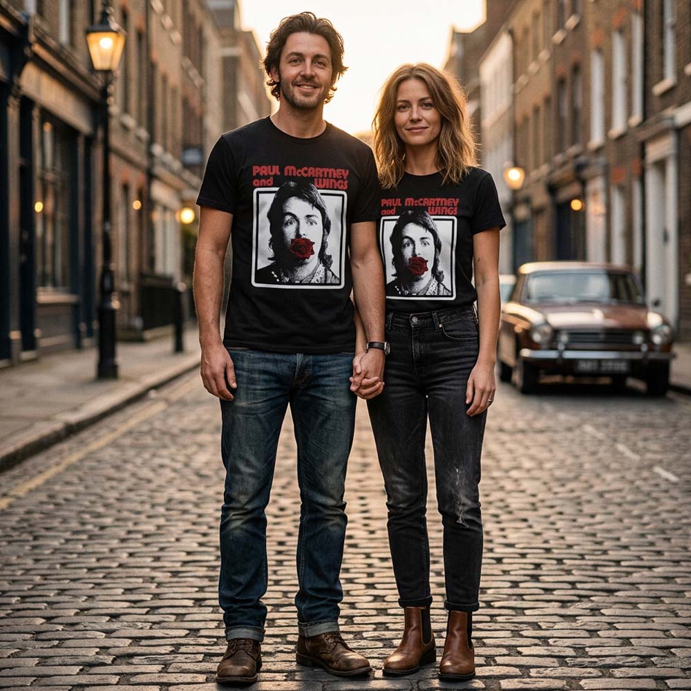 PAUL MCCARTNEY ポールマッカートニー (新譜 発売記念 ) - Red Rose Speedway / バックプリントあり / Tシャツ / メンズ