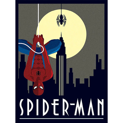 SPIDERMAN - (ブランド・ニュー・デイ 夏 日本公開 ) - Marvel Deco / Spider-Man Hanging / 60x80x4cm Stretched Canvas Print