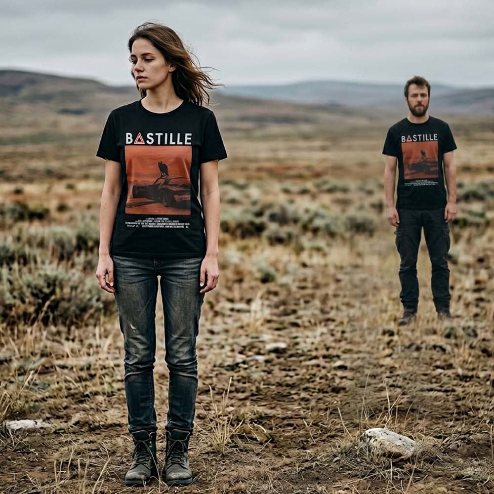 BASTILLE バスティル - Bad Blood Wolf / カーボンソフト加工 / Tシャツ / メンズ