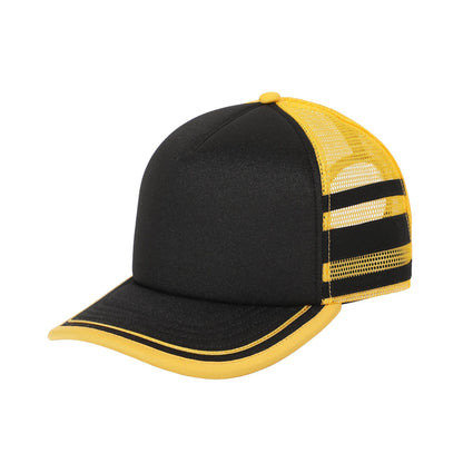 STRANGER THINGS - (アニメシリーズ 4月23日 配信開始 ) - Dustin Henderson Black & Yellow Cosplay Trucker Hat