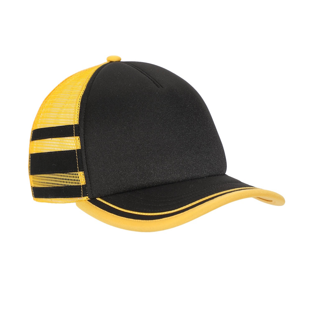 STRANGER THINGS ストレンジャー・シングス (アニメシリーズ 4月23日 配信開始 ) - Dustin Henderson Black & Yellow Cosplay Trucker Hat / キャップ / メンズ
