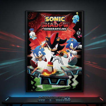 SONIC THE HEDGEHOG ソニックザヘッジホッグ (35周年 ) - SHADOW GENERARTIONS / ポスター