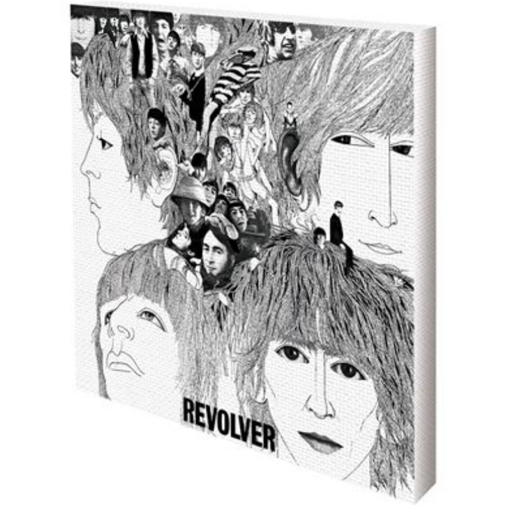 THE BEATLES ビートルズ (来日 60周年 ) - REVOLVER / キャンバス・プリント木枠（40×40×3.8cm） / インテリア額