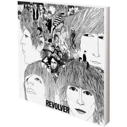 THE BEATLES ビートルズ (来日 60周年 ) - REVOLVER / キャンバス・プリント木枠（40×40×3.8cm） / インテリア額