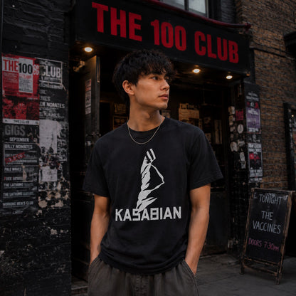 KASABIAN カサビアン - ULTRA FACE 2004 TOUR (復刻ツアーTシリーズ) / バックプリントあり / Tシャツ / メンズ