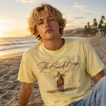 THE BEACH BOYS ビーチボーイズ (結成 65周年 ) - SCRIPT LOGO HORSE / Tシャツ / メンズ
