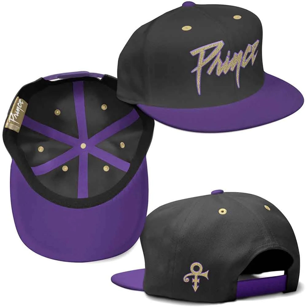 PRINCE プリンス (追悼 10年 ) - Gold Logo & Symbol / キャップ