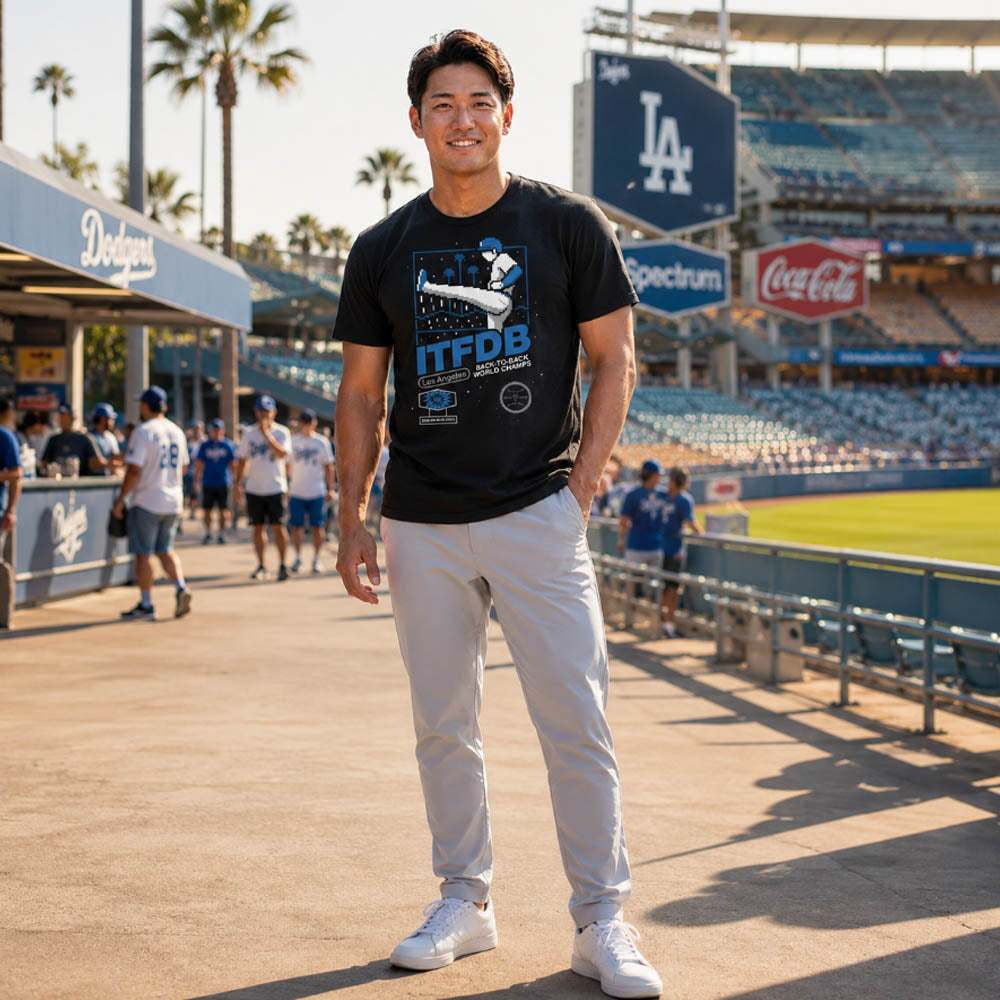 【予約商品】 SHOHEI OHTANI 大谷翔平 - LA Kick Celly / RotoWear（ブランド） / Tシャツ / メンズ
