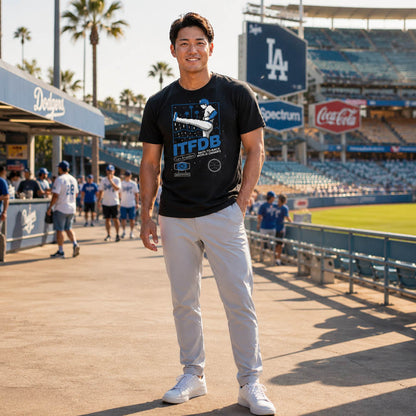 【予約商品】 SHOHEI OHTANI 大谷翔平 - LA Kick Celly / RotoWear（ブランド） / Tシャツ / メンズ