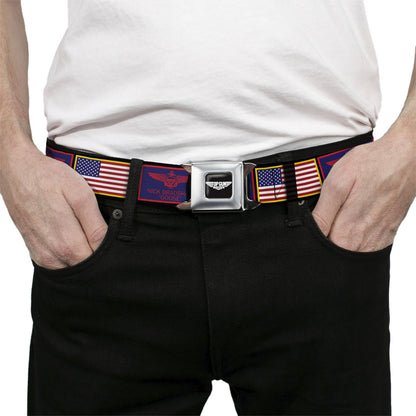 【予約商品】 TOP GUN トップガン (公開 40周年 ) - Maverick & Goose Flag Patch Seatbelt Belt / ベルト・バックル / メンズ