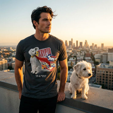 SUPERMAN スーパーマン - Supergirl Movie 2026 / Krypto Sticker Art / Tシャツ / メンズ