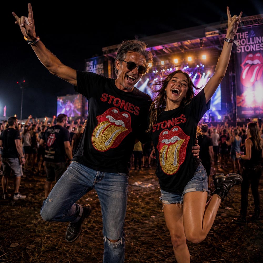 【予約商品】 ROLLING STONES ローリングストーンズ (7月 新譜 記念 ) - Dia Tongue / Embellished / Tシャツ / メンズ