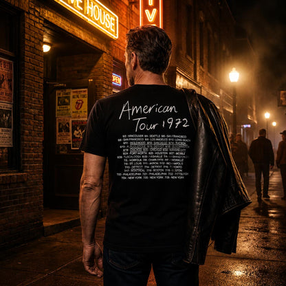 【予約商品】 ROLLING STONES ローリングストーンズ (7月 新譜 記念 ) - Tour '72 / バックプリントあり / Tシャツ / メンズ